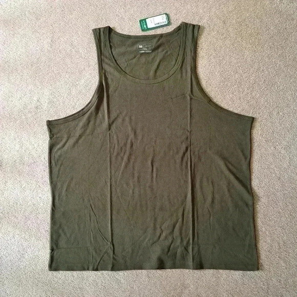NWT Organic Cotton Tank Green Simons | Le31 Rounded Neck - Picture 8 of 8